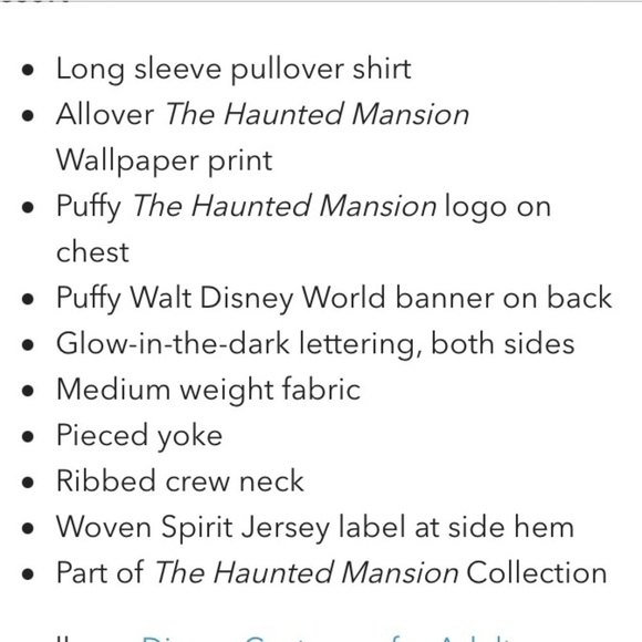 The Haunted Mansion Wallpaper Spirit Jersey - Picture 8 of 14